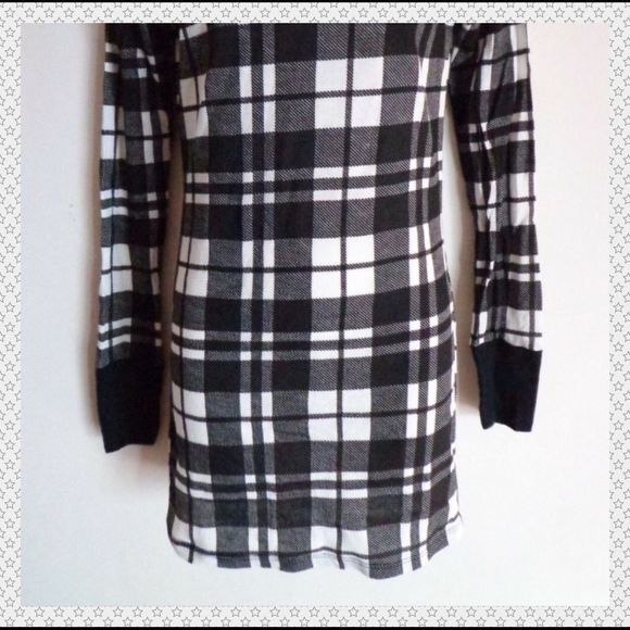 NWOT, New Breed Girls Black and White Plaid Dress - Picture 3 of 5
